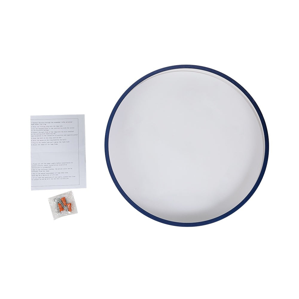Galion Blue Crylic Round Ceiling Light
