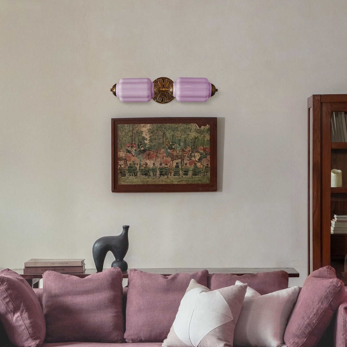 Vintage Elegant Milk Glass Eloise Wall Sconce - Retro Accent Lighting for Bathroom\Bedroom\Hallway
