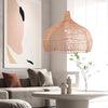 Janvi Rustic Farmhouse Style Rattan Novelty Pendant Light