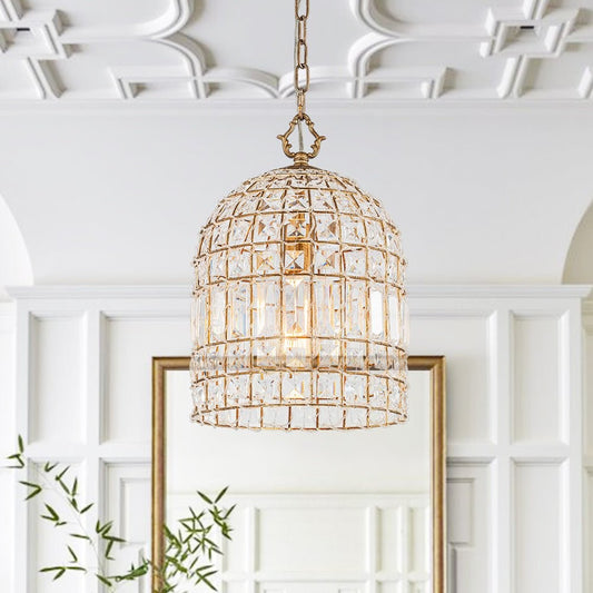 Zelda French Crystal Birdcage Pendant Light