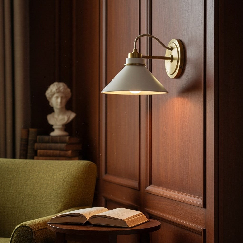 Kalevipoeg Modern Farmhouse Cone Shade Wall Sconce