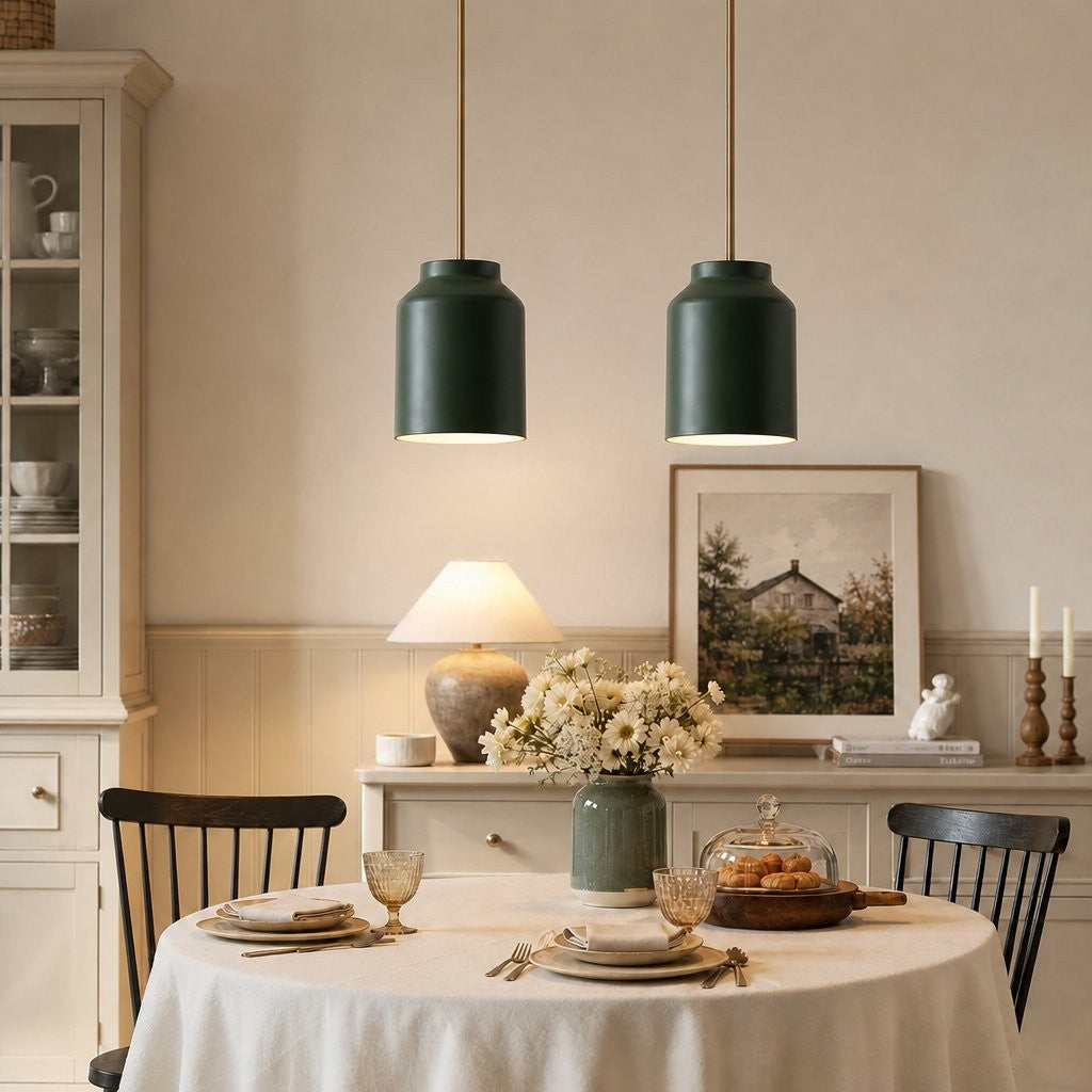 Drilon Nordic Morandi Multi-Color Cylinder Pendant Light