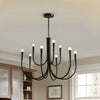 Luren Light Luxury Candle Iron Branch Chandelier