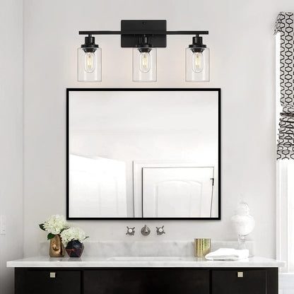 Lynor Classic Farmhouse Clear Glass Triple Sconce