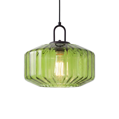 Ivan Vintage Handmade Striped Glass Pendant Light