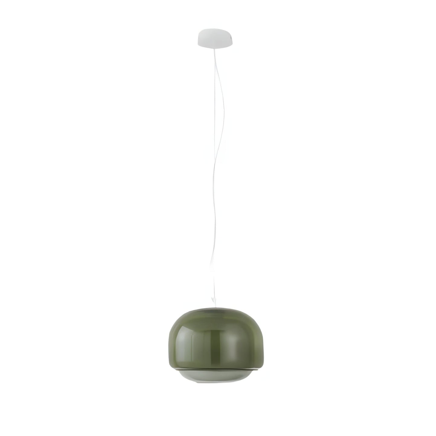 Vexlynn Scandinavian Round Dual-Layer Tinted Glass Pendant Light