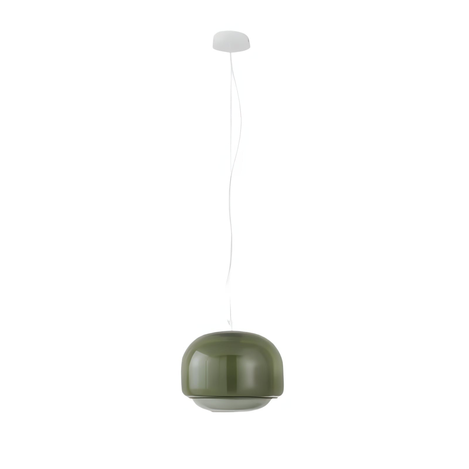Vexlynn Scandinavian Round Dual-Layer Tinted Glass Pendant Light