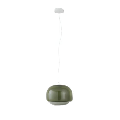 Vexlynn Scandinavian Round Dual-Layer Tinted Glass Pendant Light