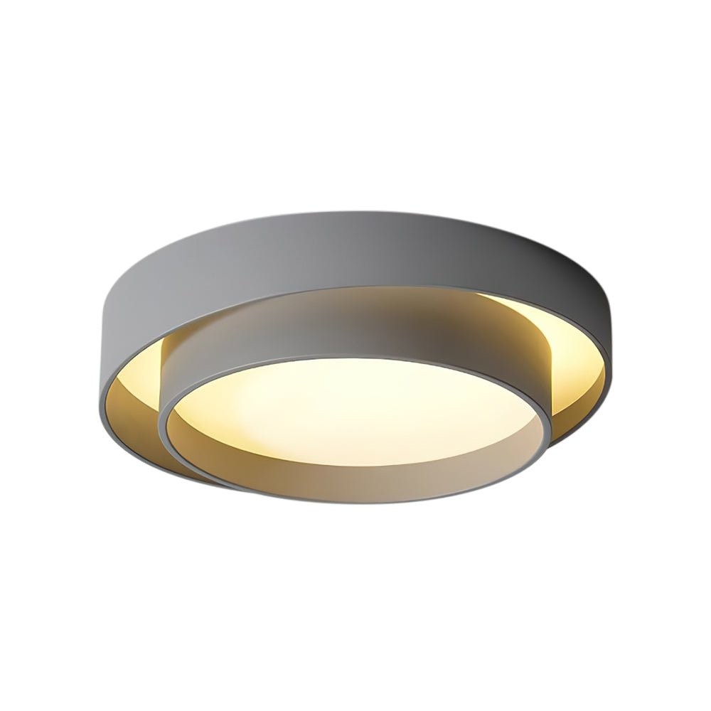 Melady Nordic Irregular Double-Layer Circular Ceiling Light
