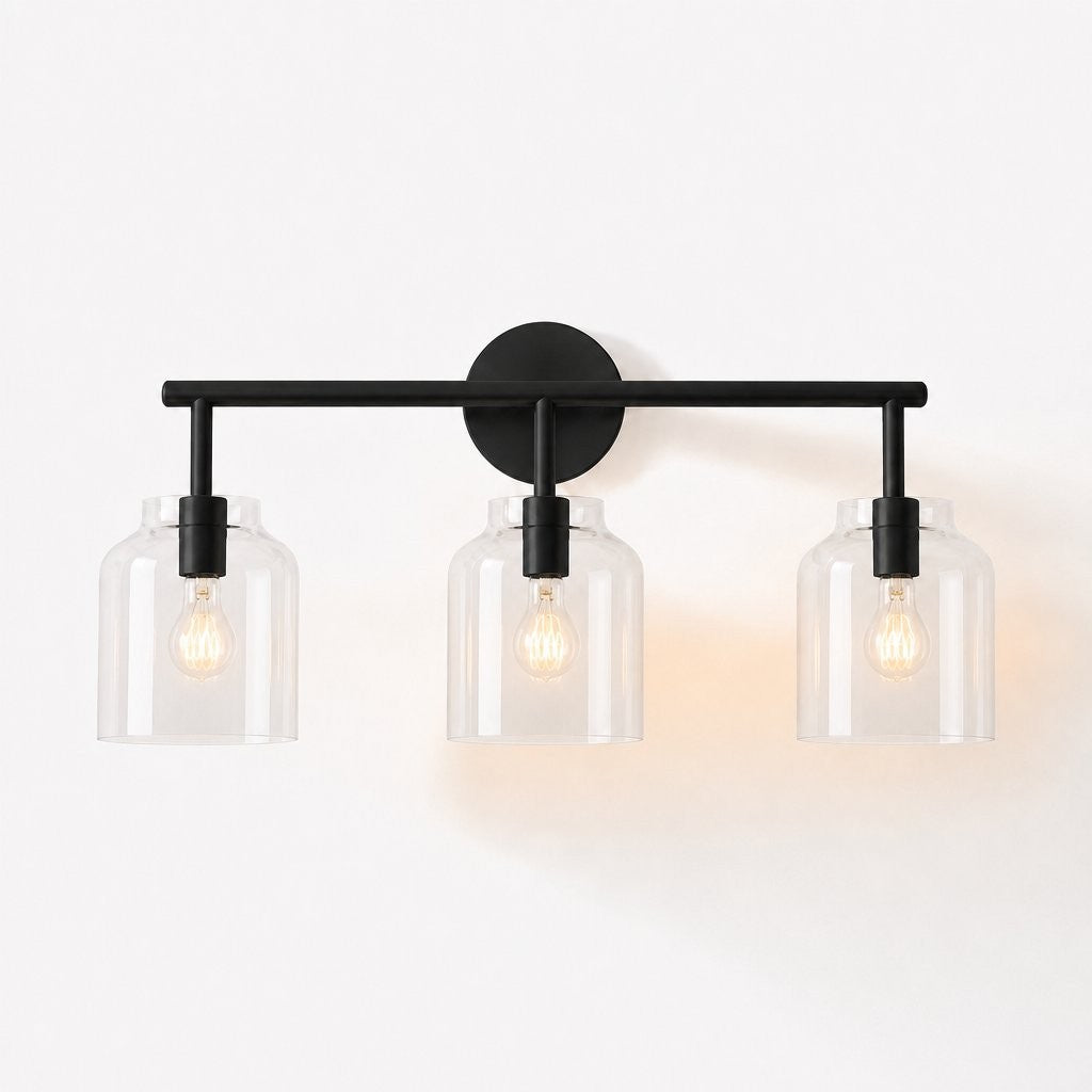 Drilon Modern 3-Light Milk Glass Bathroom Sconce