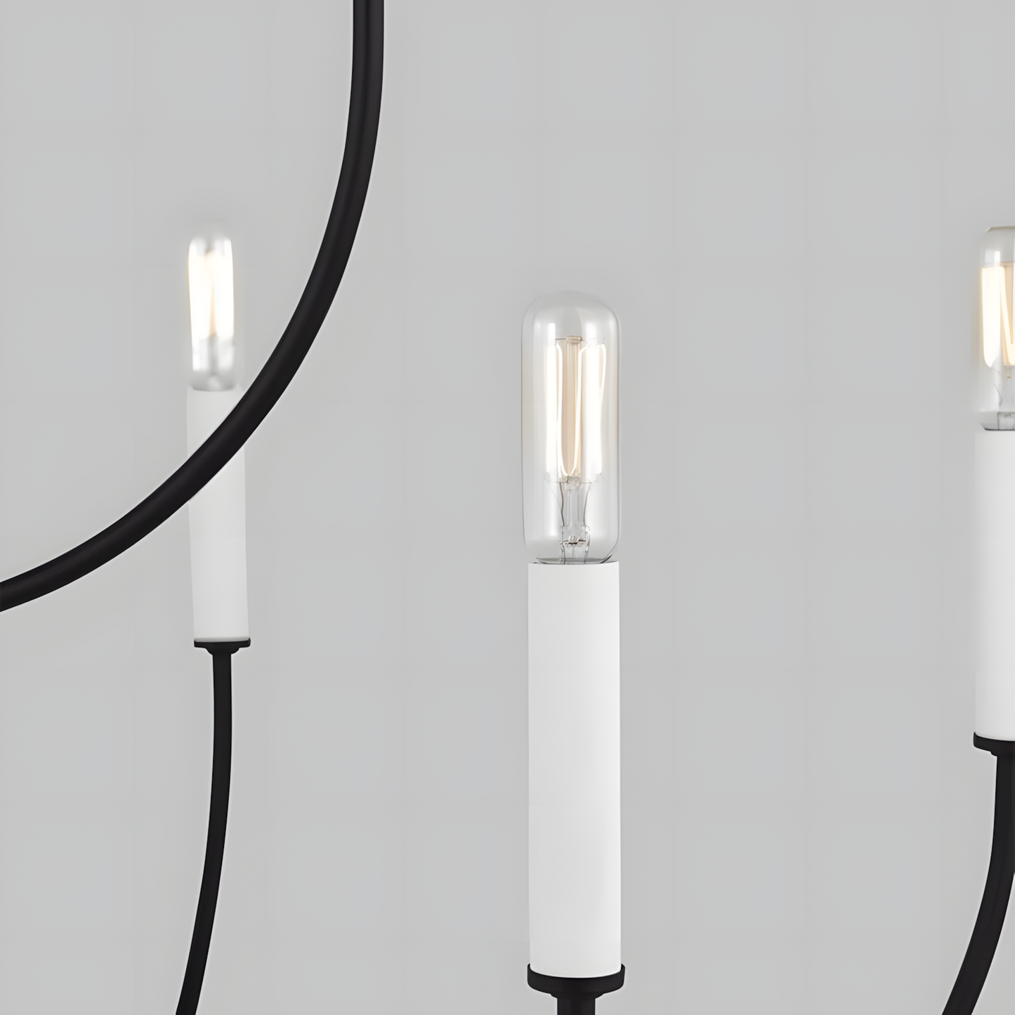Galenor Minimalist Metal Branching Ring Chandelier