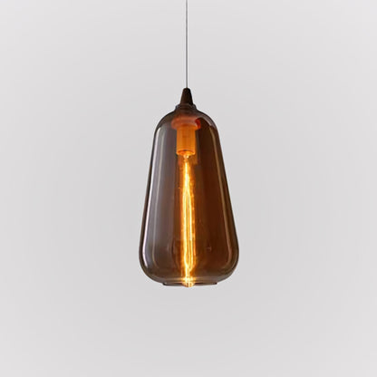 Zyren Modern Art Amber Glass Pendant Light