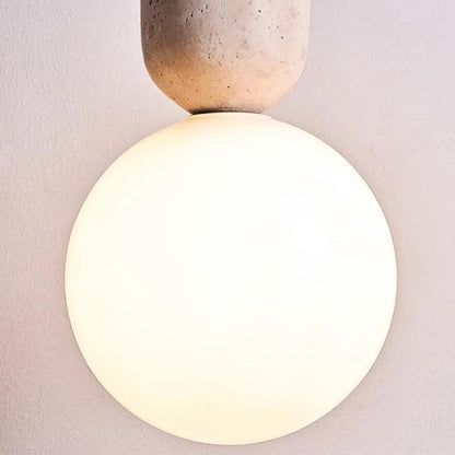 Nathanael Modern Travertine Three Ring Pendant Light