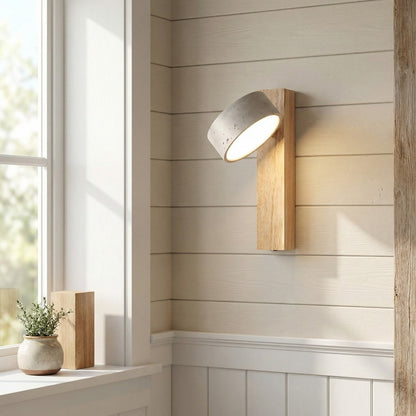Bennett Wabi-Sabi Round Travertine Wall Light