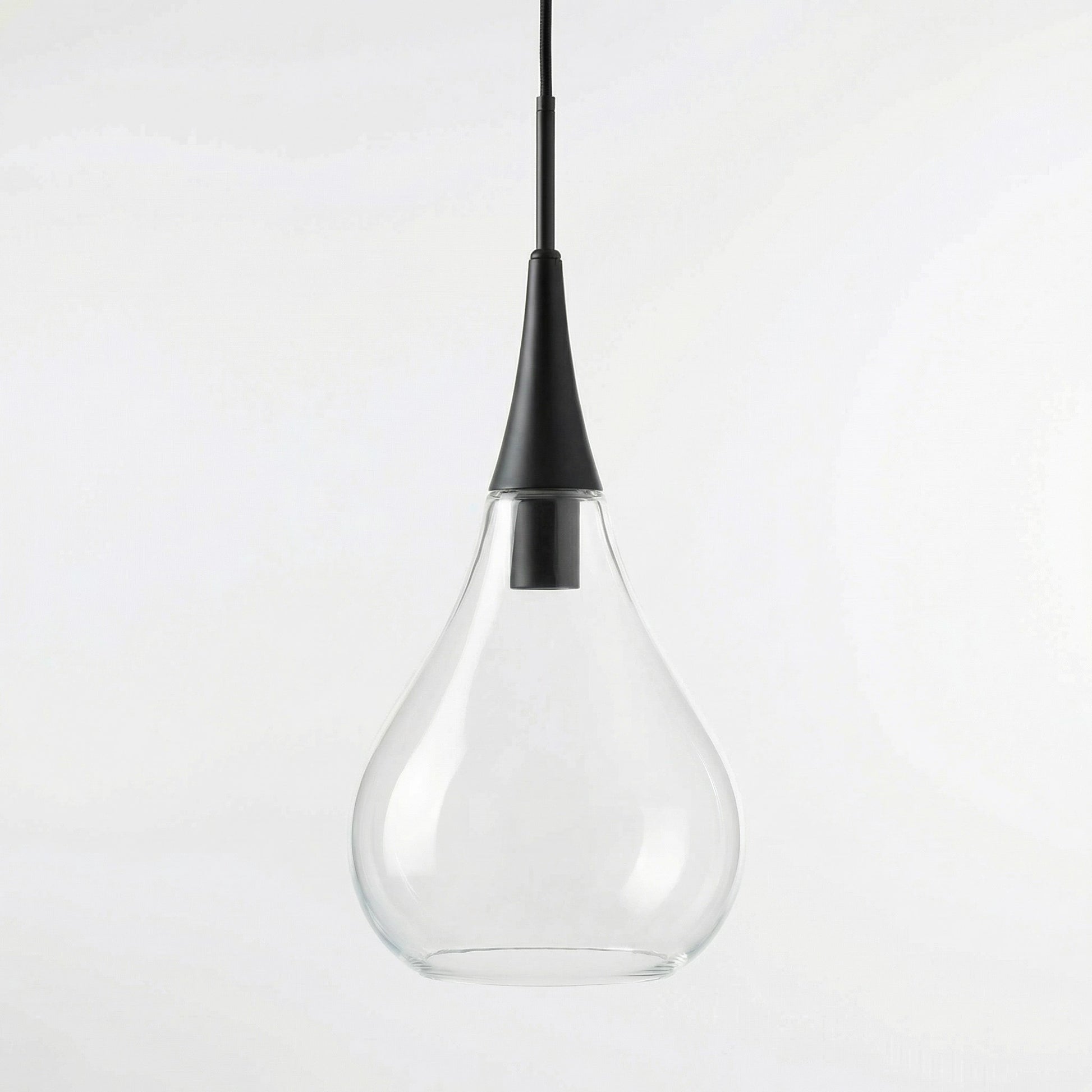 Clarke Minimalist Teardrop Glass Pendant Light
