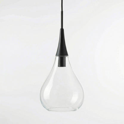 Clarke Minimalist Teardrop Glass Pendant Light