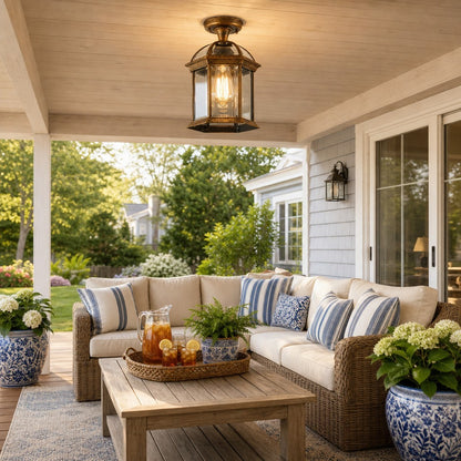 Percy Farmhouse Outdoor Patio Ceiling Light