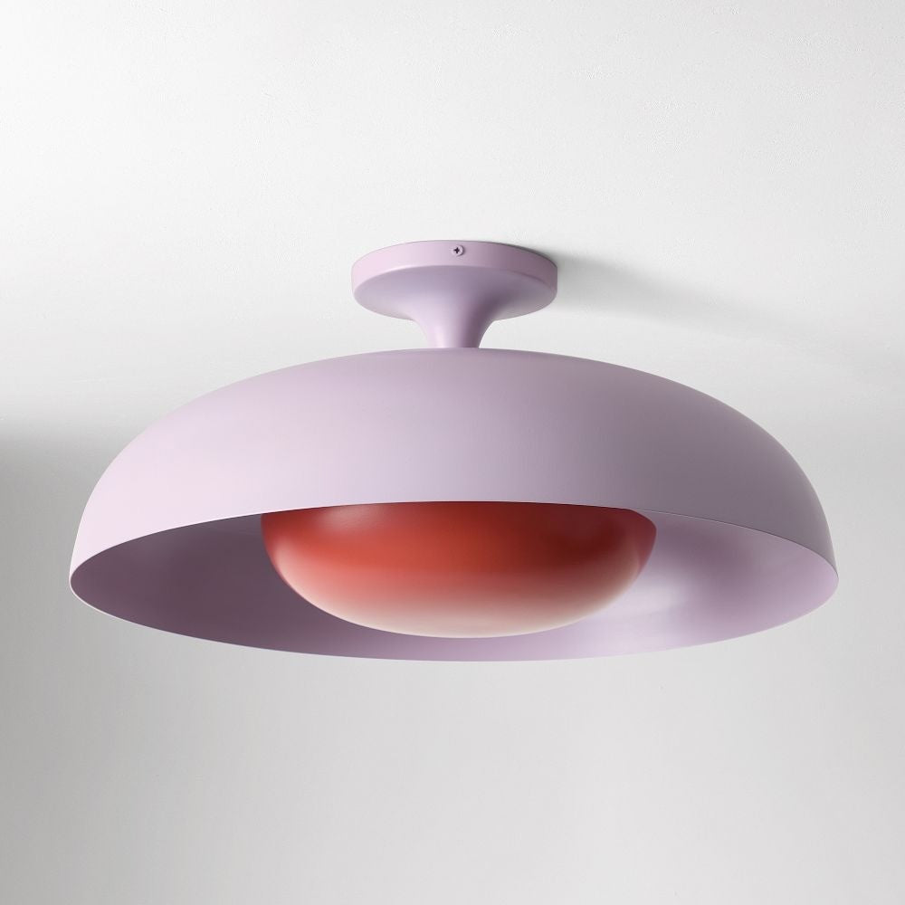 ‎Angelica Modern Yellow Metal Round Ceiling Light