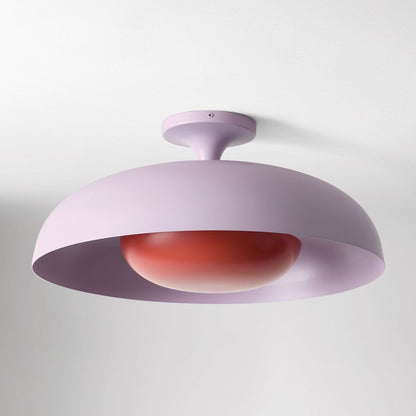 ‎Angelica Modern Yellow Metal Round Ceiling Light