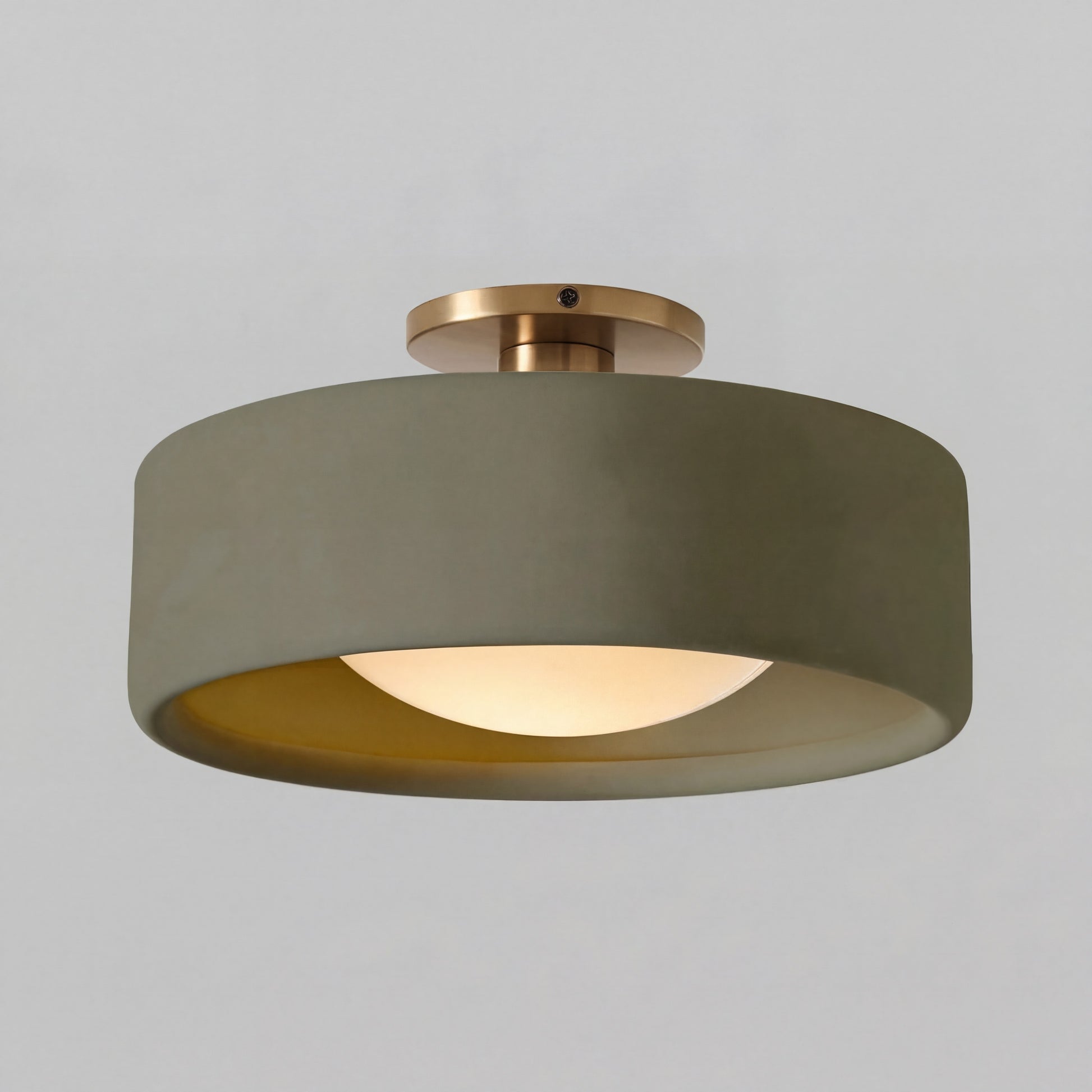 Aura Modern Porcelain Flush Mount Ceiling Light