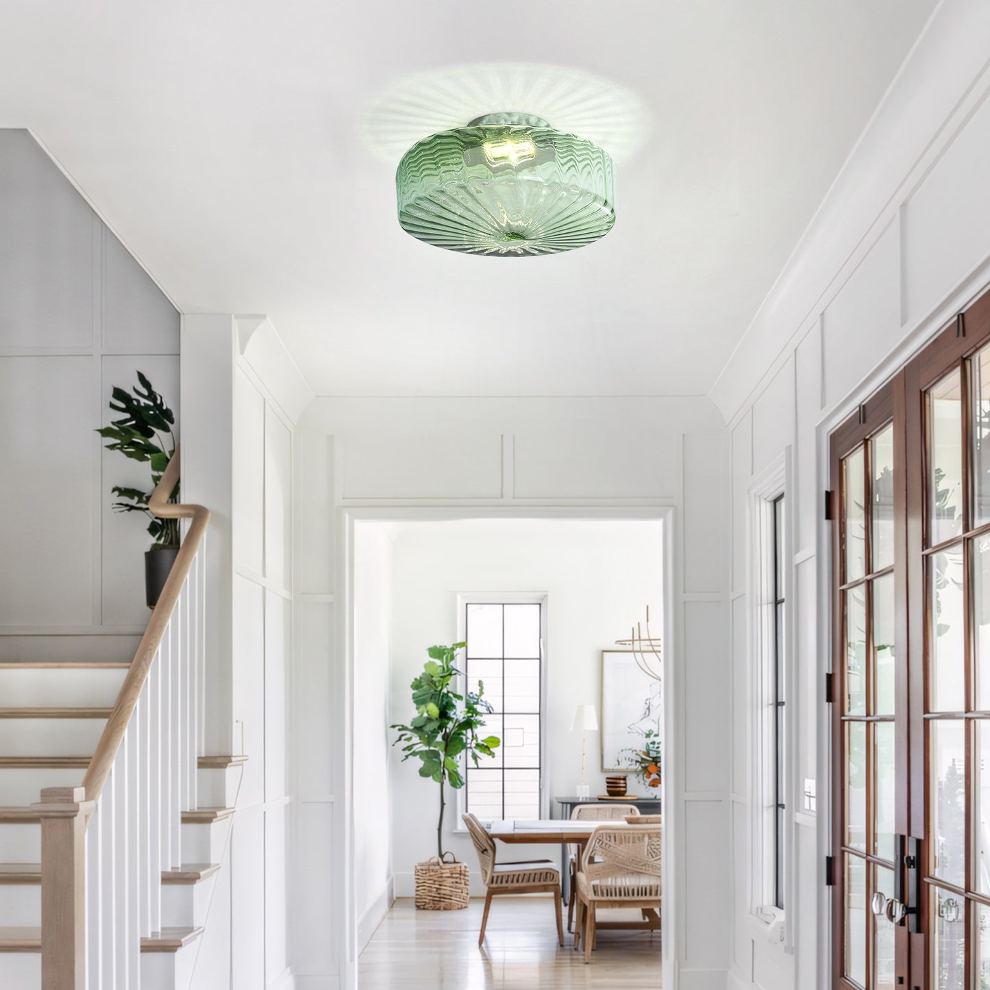 Remy Vintage Water Ripple Ceiling Lamp