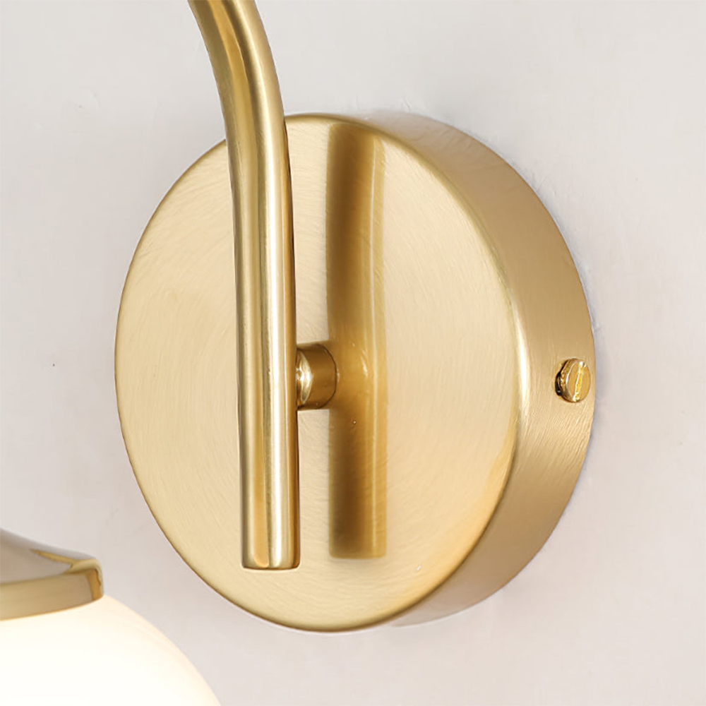 Luka Retro Bauhaus Globe Glass Sconce