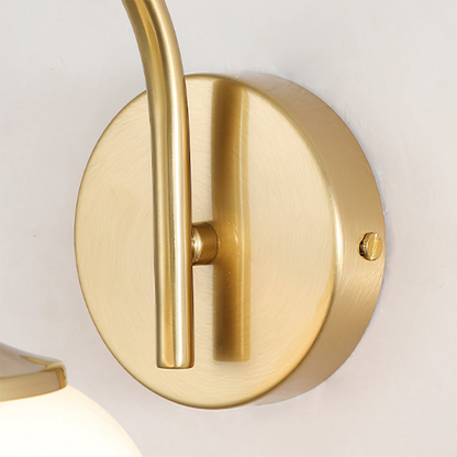 Luka Retro Bauhaus Globe Glass Sconce