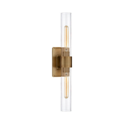 Zinnia Glass Tube Double Wall Mounted Light
