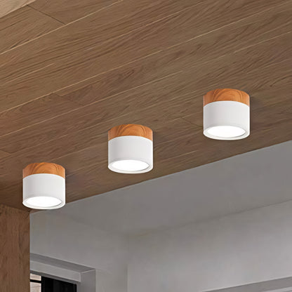 Cyrion Nordic Cylinder LED Flush Mount Ceiling Light