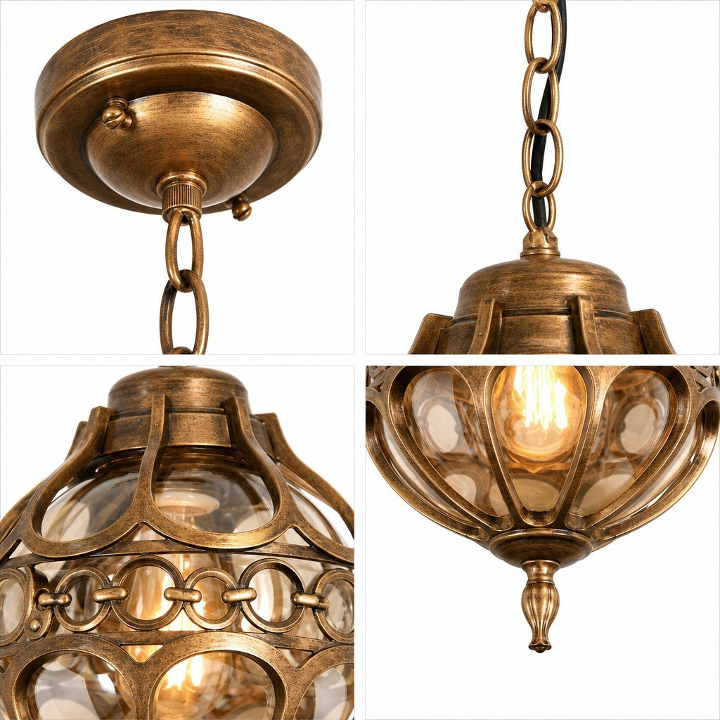 Magnus Farmhouse Outdoor Patio Porch Round Pendant Light