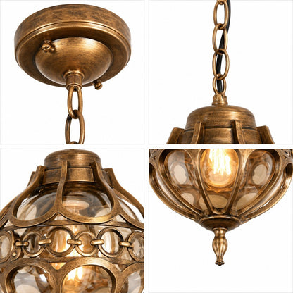 Magnus Farmhouse Outdoor Patio Porch Round Pendant Light