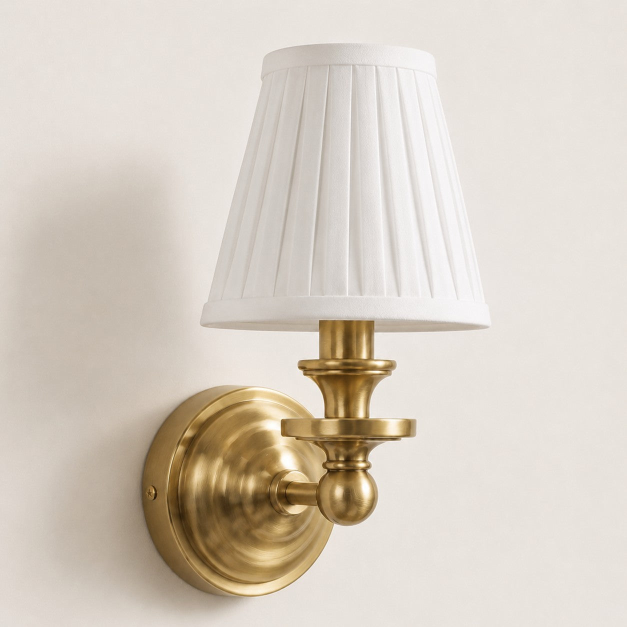 Ashby Vintage Linen Shade Wall Light