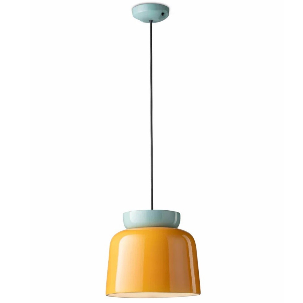 Smith Modern Nordic Bauhaus Macarons Bowl Shade Ceramic Pendant Light