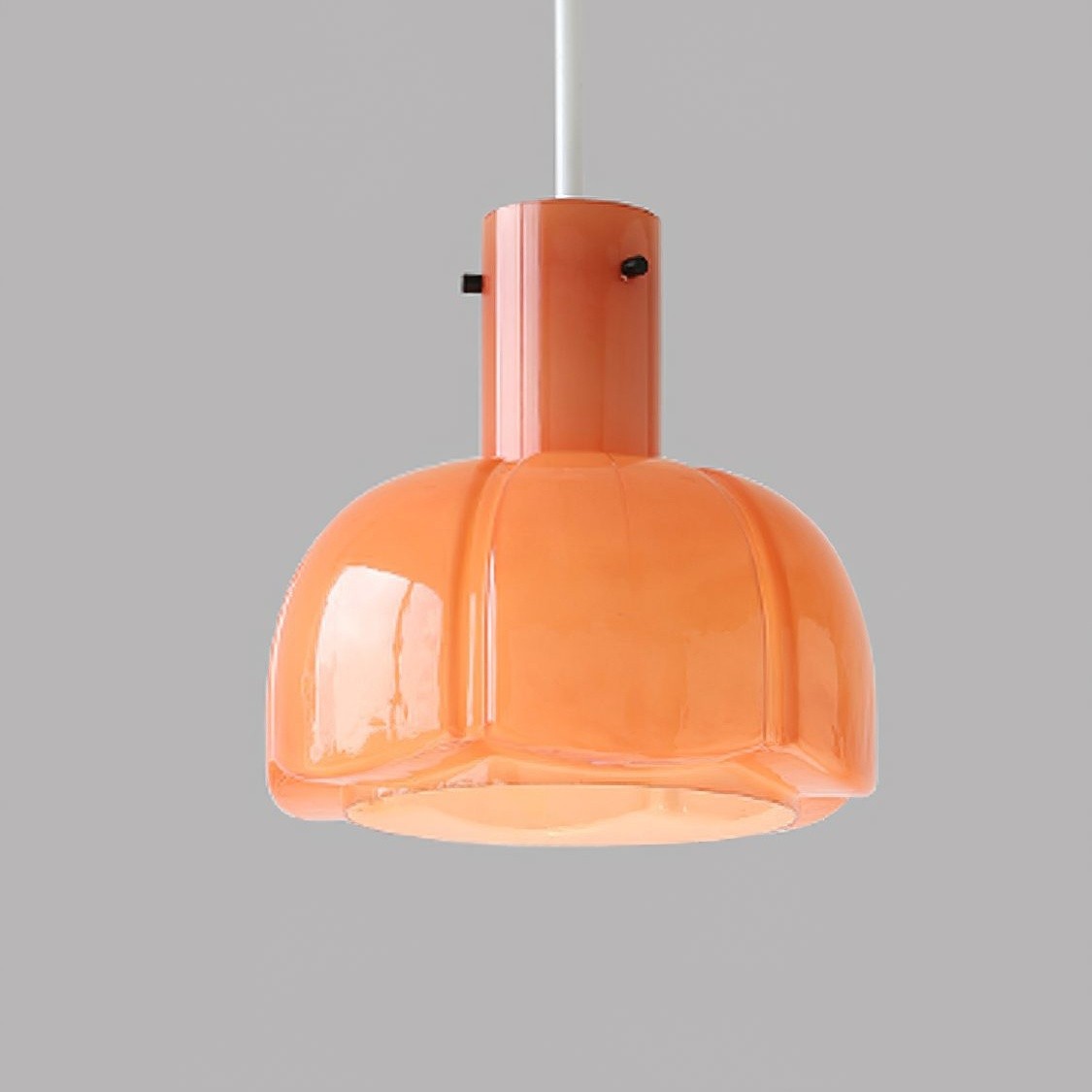 Palak Minimalist Handmade Glass Shade Pendant Light