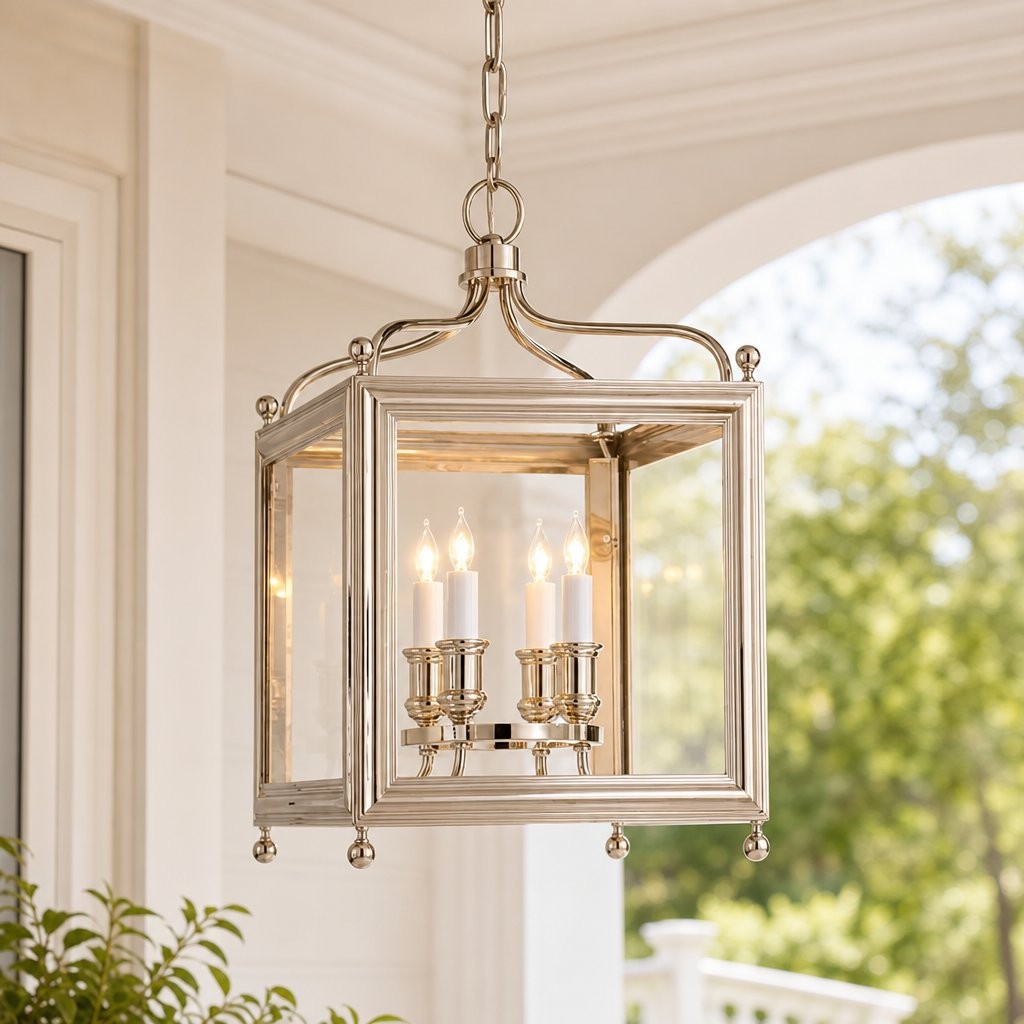 Leroy Vintage Metal 4-Light Lantern Pendant Light