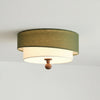 Celestis Modern Fabric Drum Ceiling Light