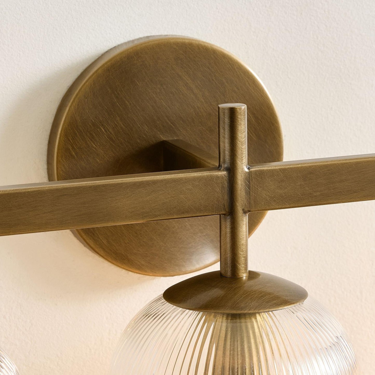 Alain Cooper Ribbed Glass Wall Sconce
