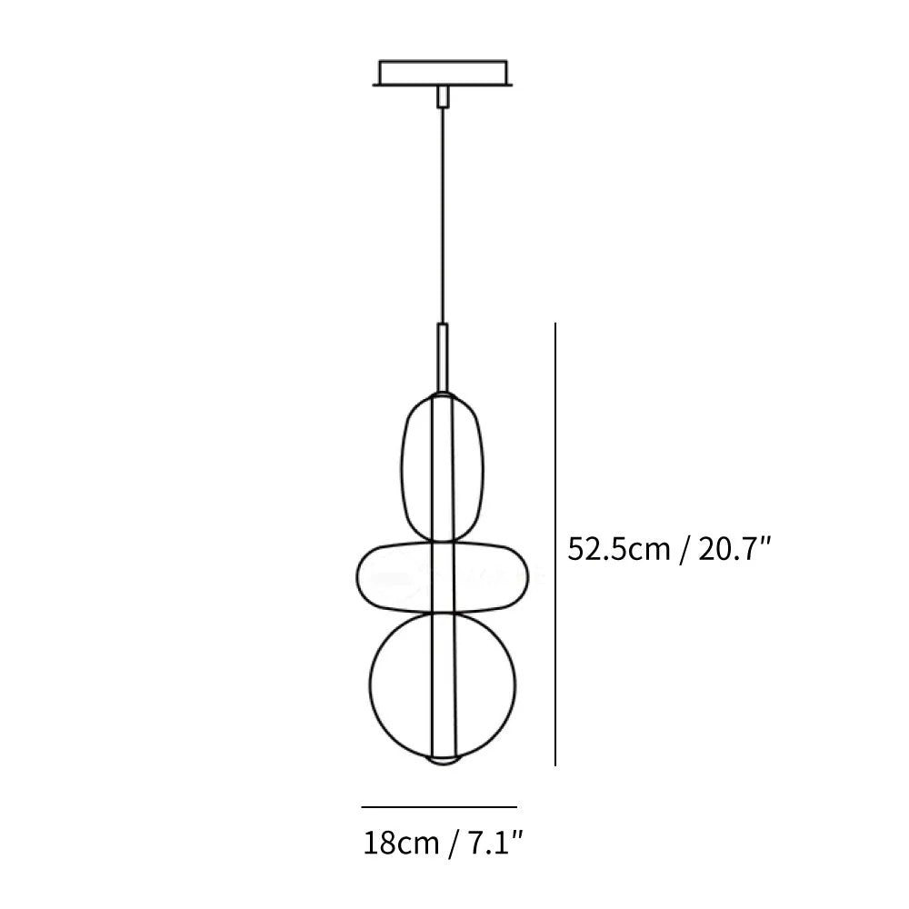 Caterina Modern Colorful Candied Glass Pendant Light