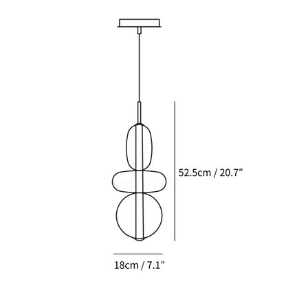 Caterina Modern Colorful Candied Glass Pendant Light