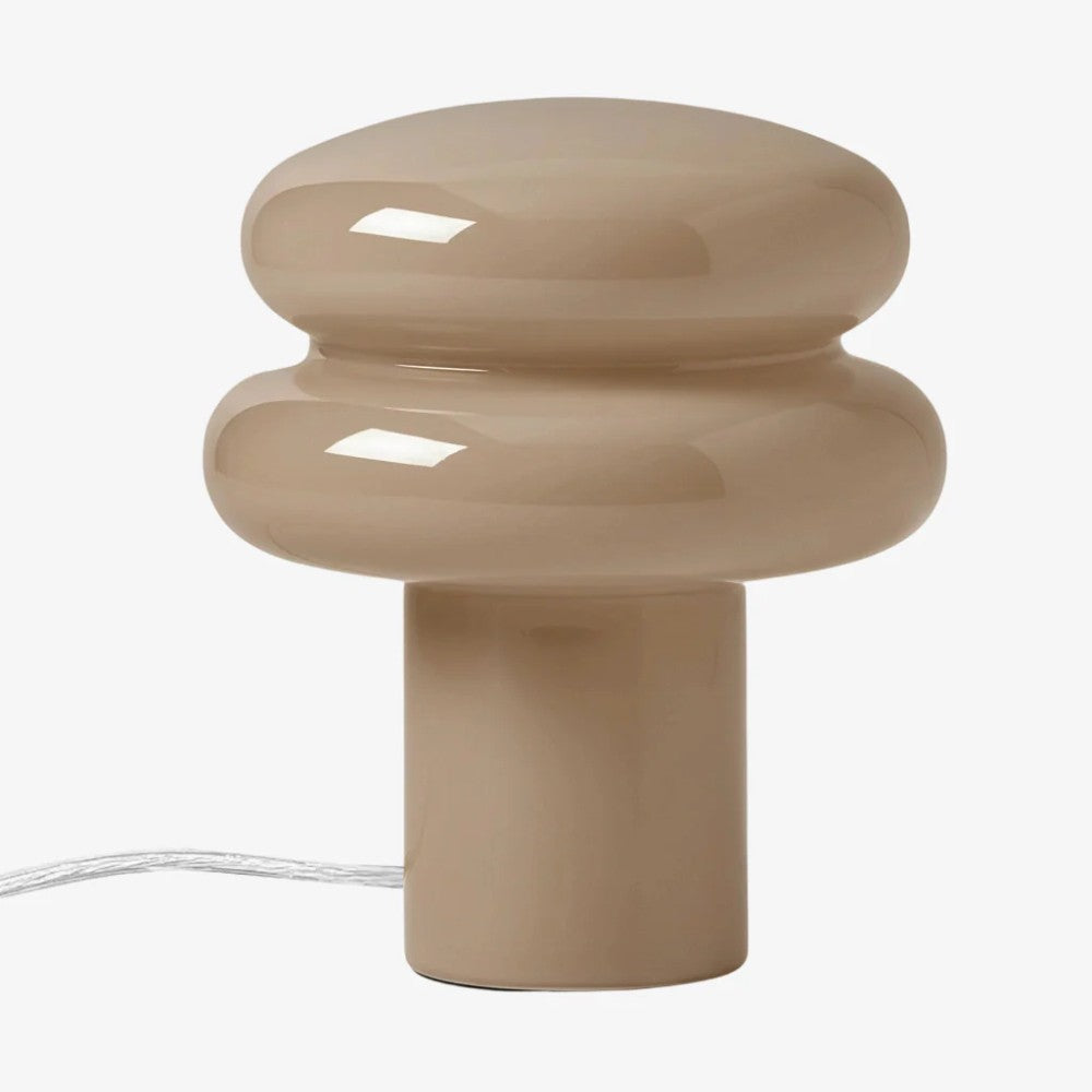 Nymeros Scandinavian Glass Mushroom Table Lamp