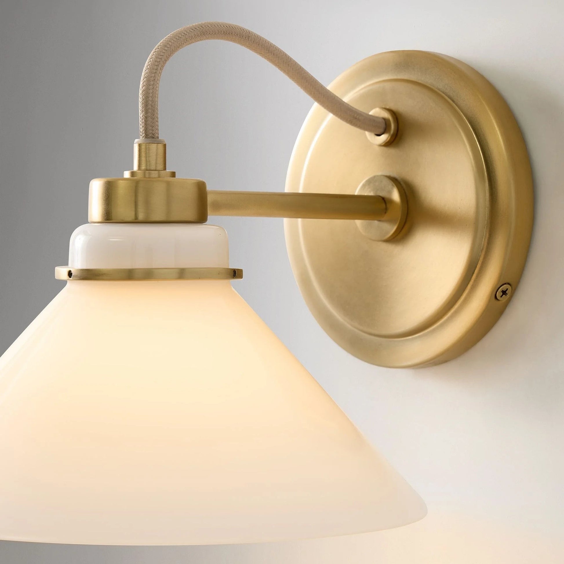 Kalevipoeg Modern Farmhouse Cone Shade Wall Sconce