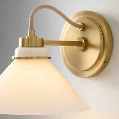 Kalevipoeg Modern Farmhouse Cone Shade Wall Sconce
