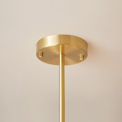 Thalassia Two-Tier Brass Opal Globe Chandelier