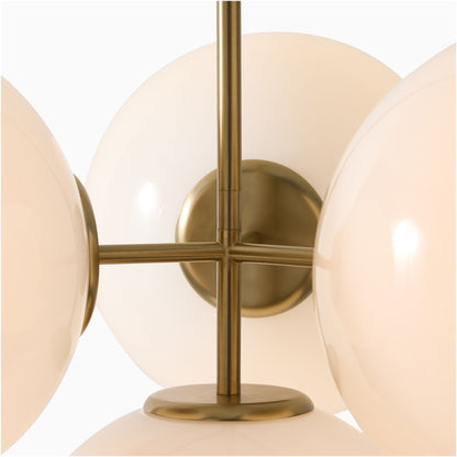 Indie Modern 4 Lights Glass Chandelier