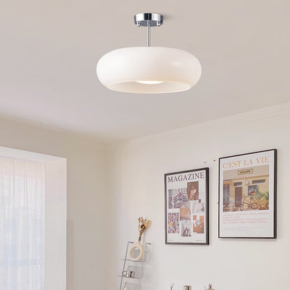 Oziro Vintage Donut Round Glass Ceiling Lights