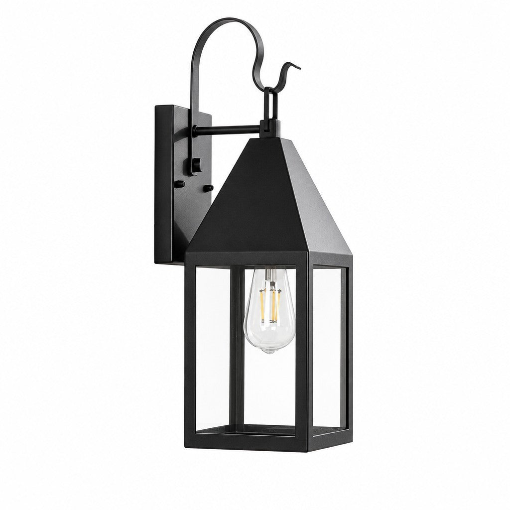 Randall Farmhouse Outdoor Black Patio Wall Light