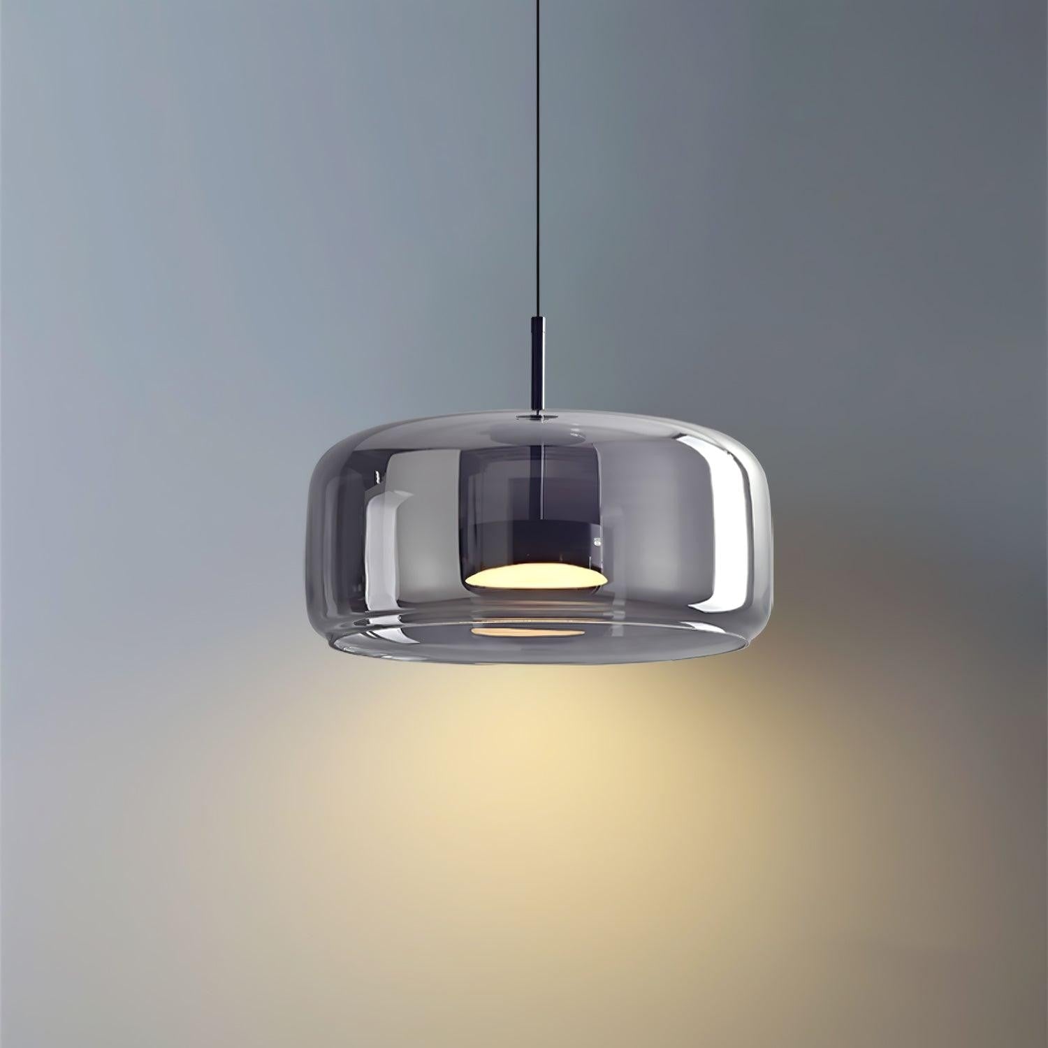 Raith Mouth Blown Glass Shade Pendant Light