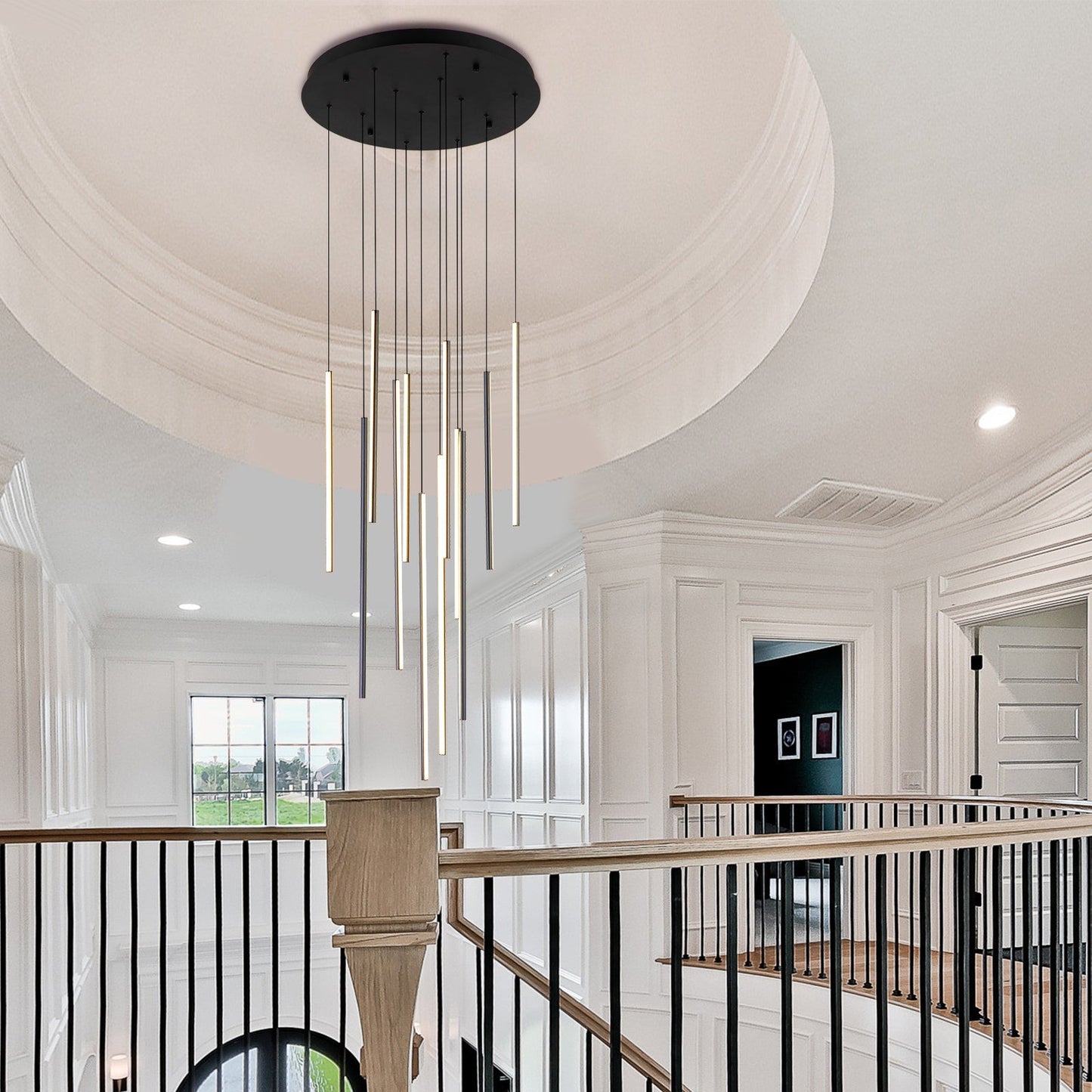Rory Modern Cluster Cylinder Led Pendant Light
