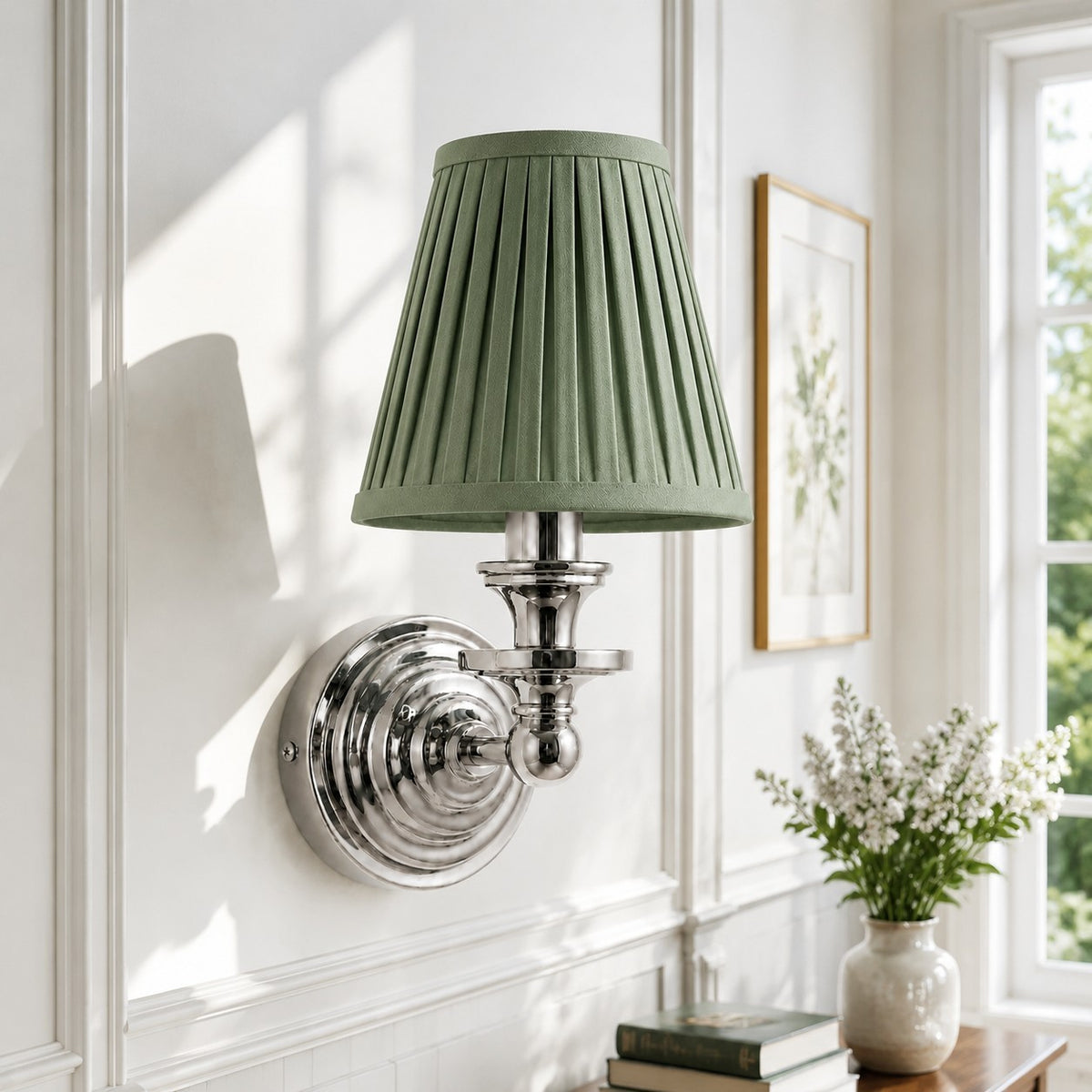 Corbin Vintage Color Fabric Wall Sconce
