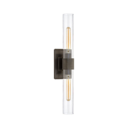 Zinnia Glass Tube Double Wall Mounted Light